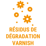 résidus de dégradation - vernis